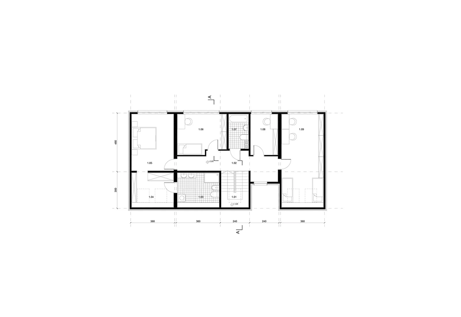 House 01 – drawing A122