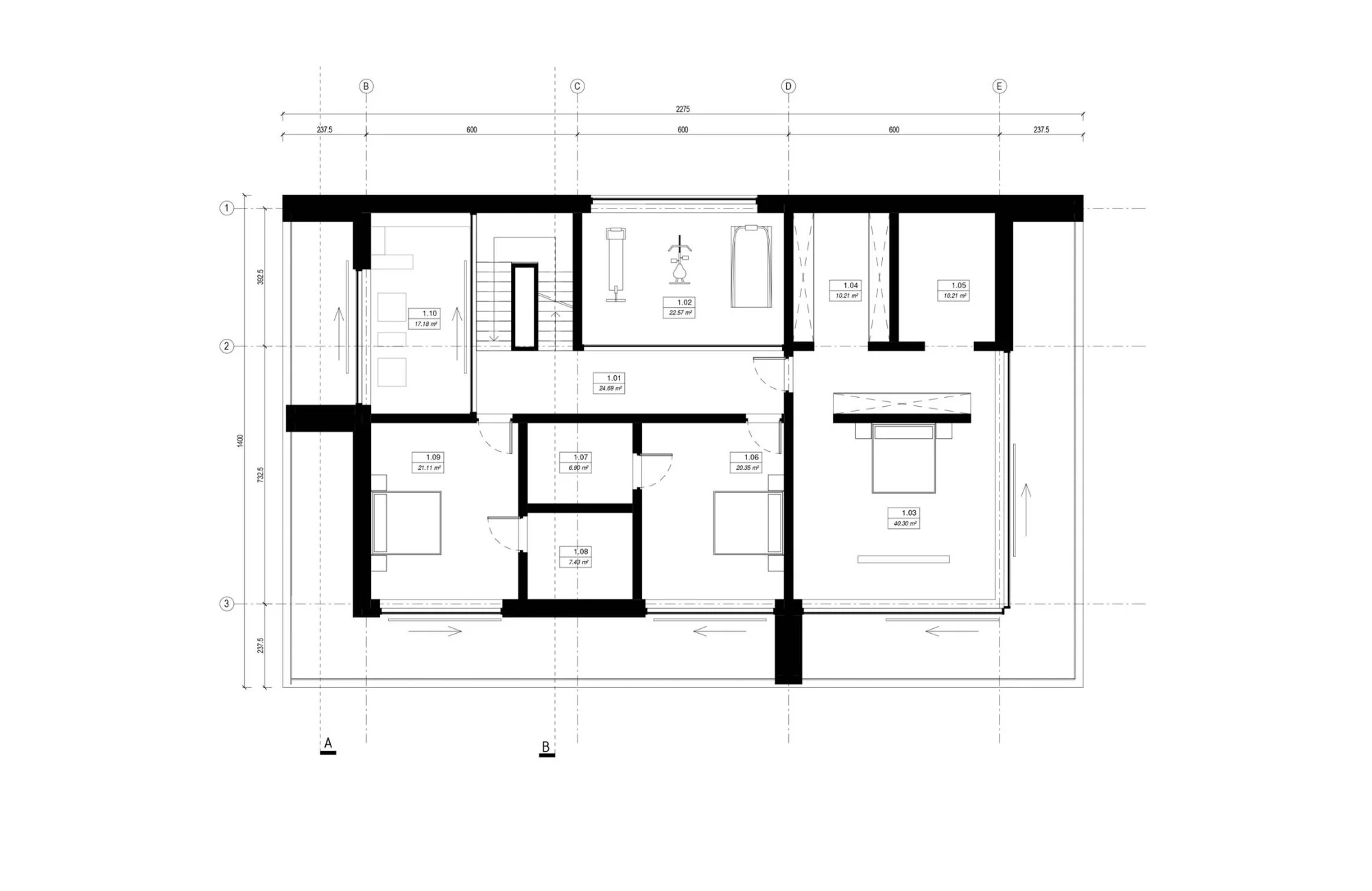 Layered House – drawing A03