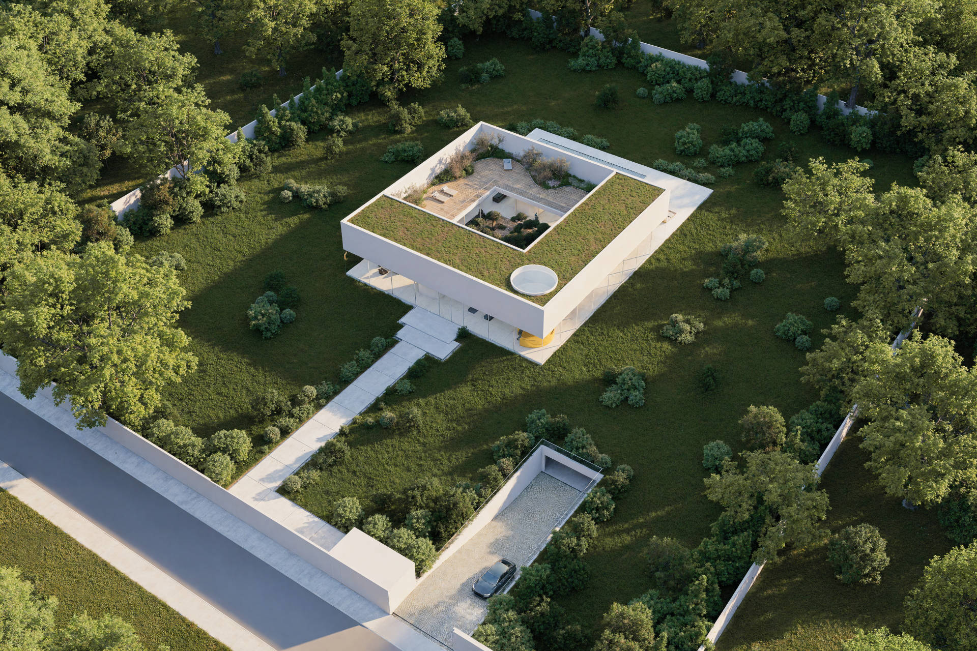 Dom z atrium – widok 9